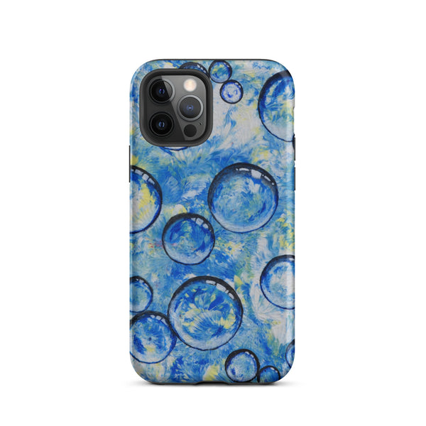 Blue Bubbles Tough Case for iPhone® - Inspirate to Paint Designs
