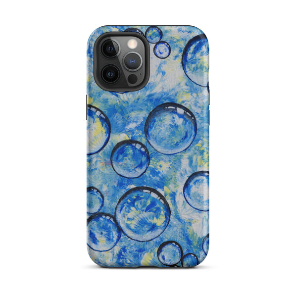 Blue Bubbles Tough Case for iPhone® - Inspirate to Paint Designs