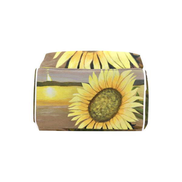 Sunflower Beach Backpack Multi-Function Diaper Bag - Inspirate to Paint Designs