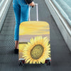 Sunflower Beach Luggage Cover/Medium 22"-25" - Inspirate to Paint Designs