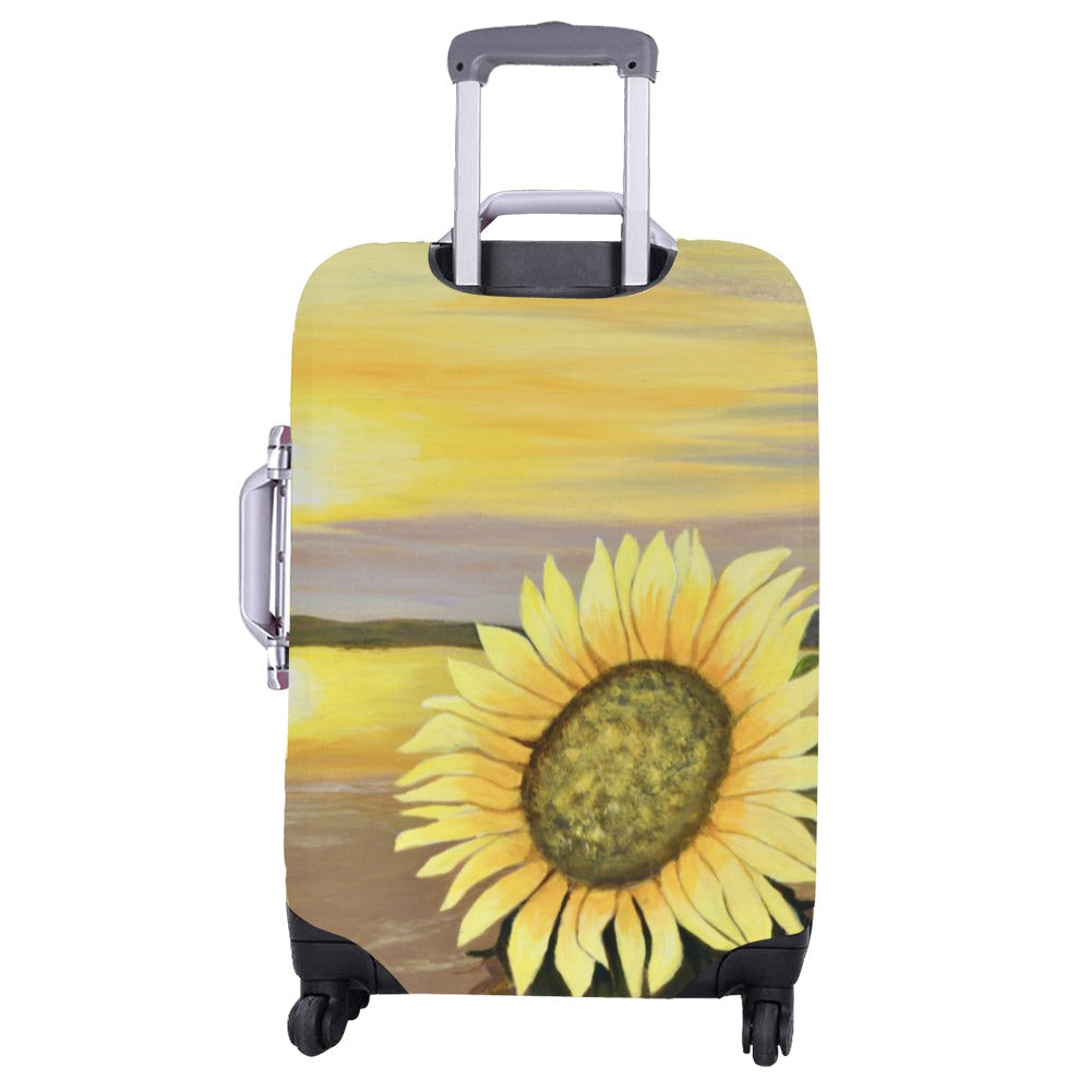 Sunflower Beach Luggage Cover/Large 26