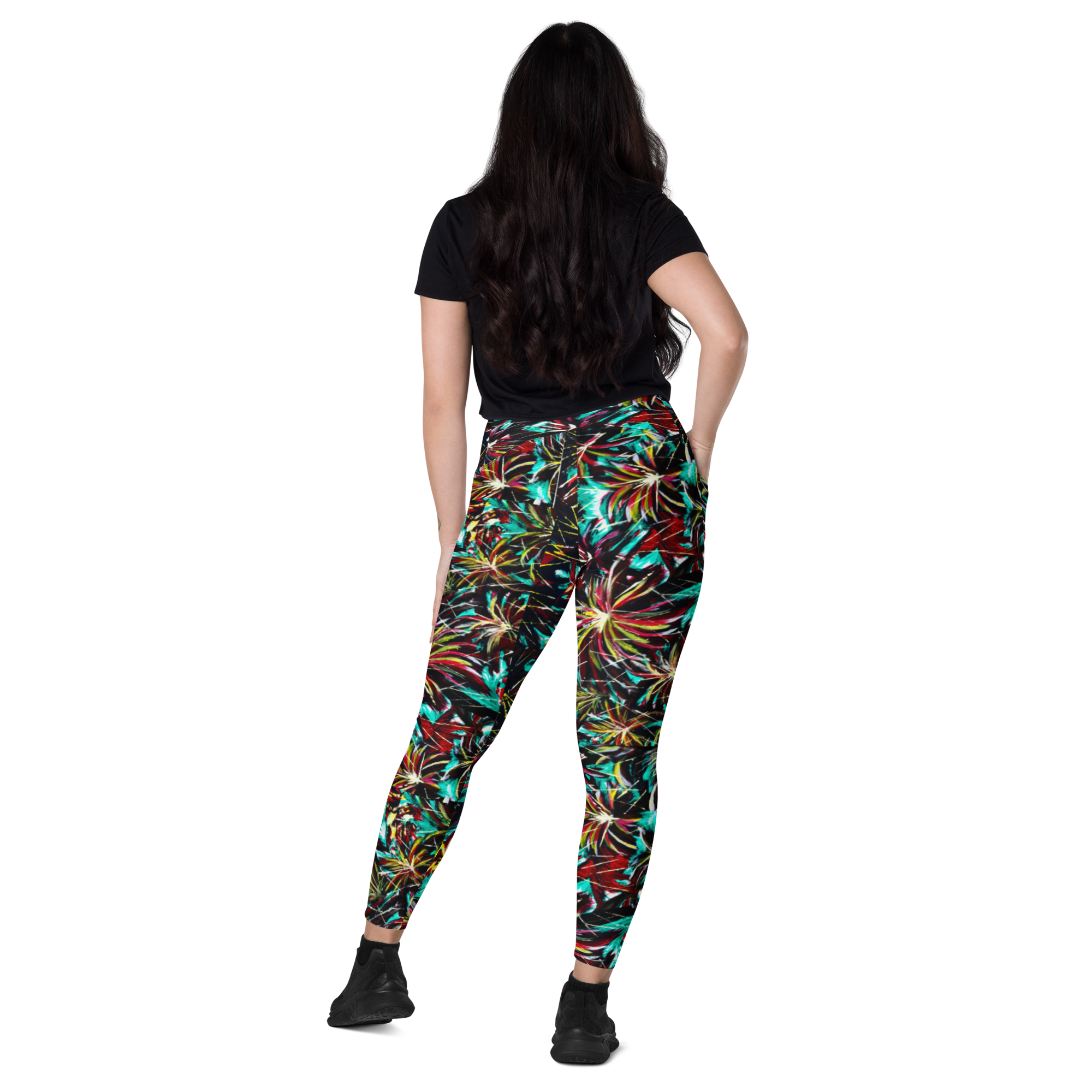 Welcome to the Jungle Leggings Yoga Compression with Pockets! - Inspirate to Paint Designs