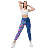 Trifecta Pattern Leggings Yoga Compression with pockets - Inspirate to Paint Designs