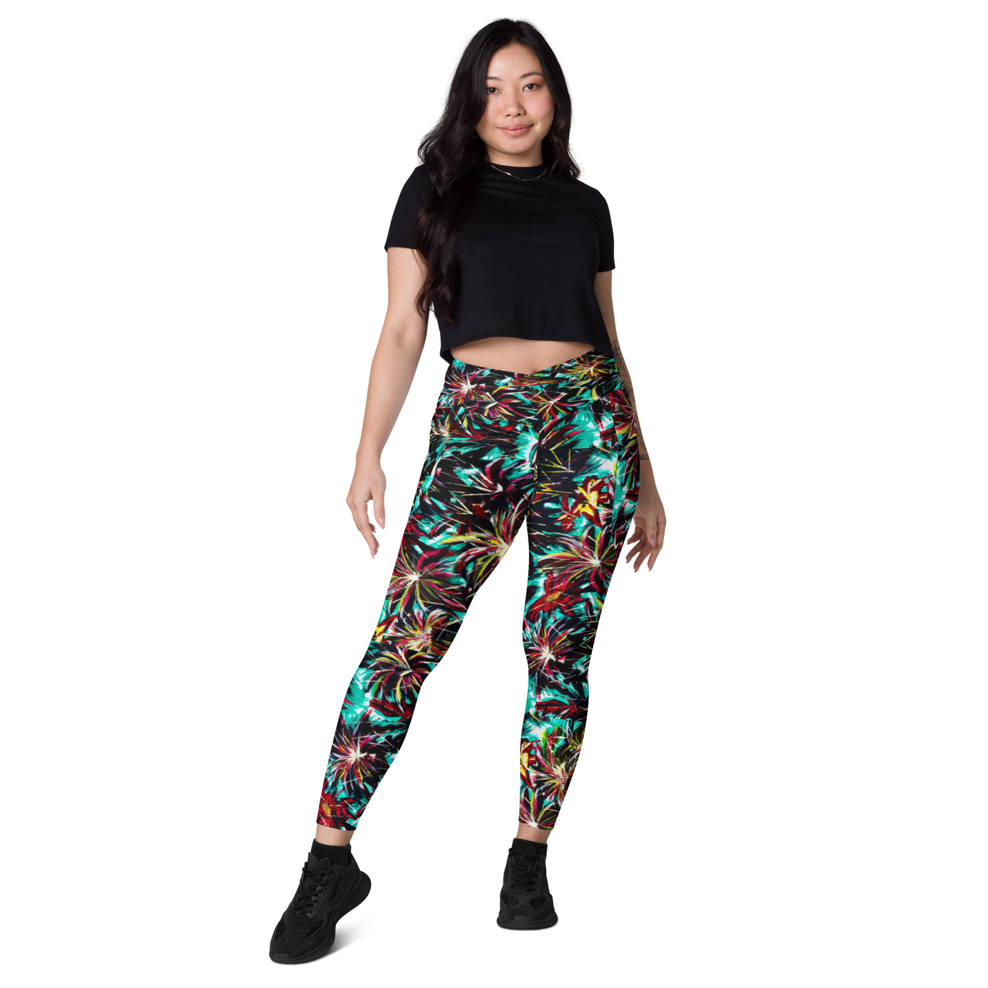 Welcome to the Jungle Leggings Yoga Compression with Pockets! - Inspirate to Paint Designs