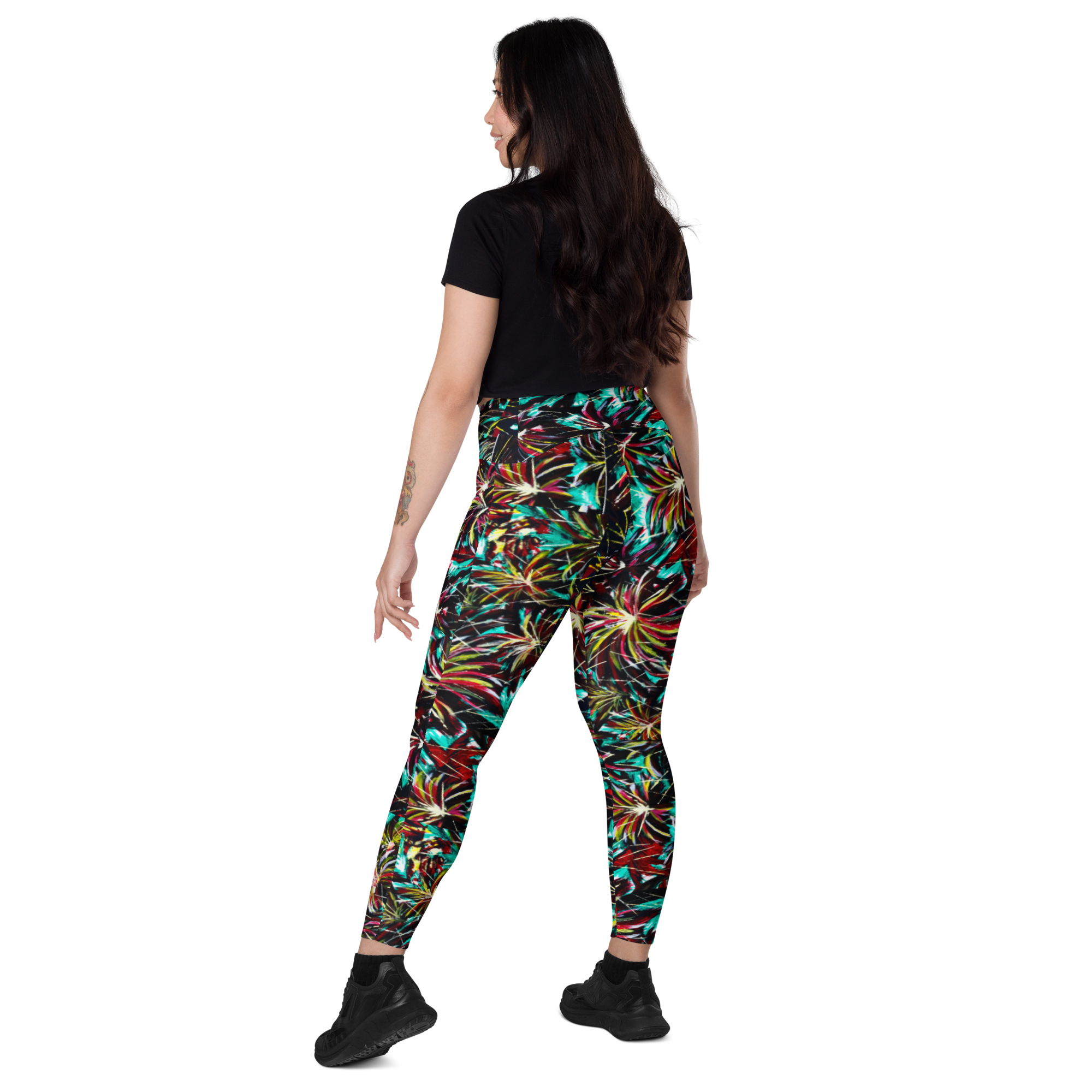 Welcome to the Jungle Leggings Yoga Compression with Pockets! - Inspirate to Paint Designs