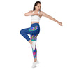 Trifecta Pattern Leggings Yoga Compression with pockets - Inspirate to Paint Designs