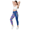 Trifecta Pattern Leggings Yoga Compression with pockets - Inspirate to Paint Designs