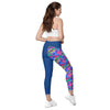 Trifecta Pattern Leggings Yoga Compression with pockets - Inspirate to Paint Designs
