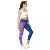 Trifecta Pattern Leggings Yoga Compression with pockets - Inspirate to Paint Designs