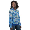 Blue Bubbles Unisex Bomber Jacket - Inspirate to Paint Designs