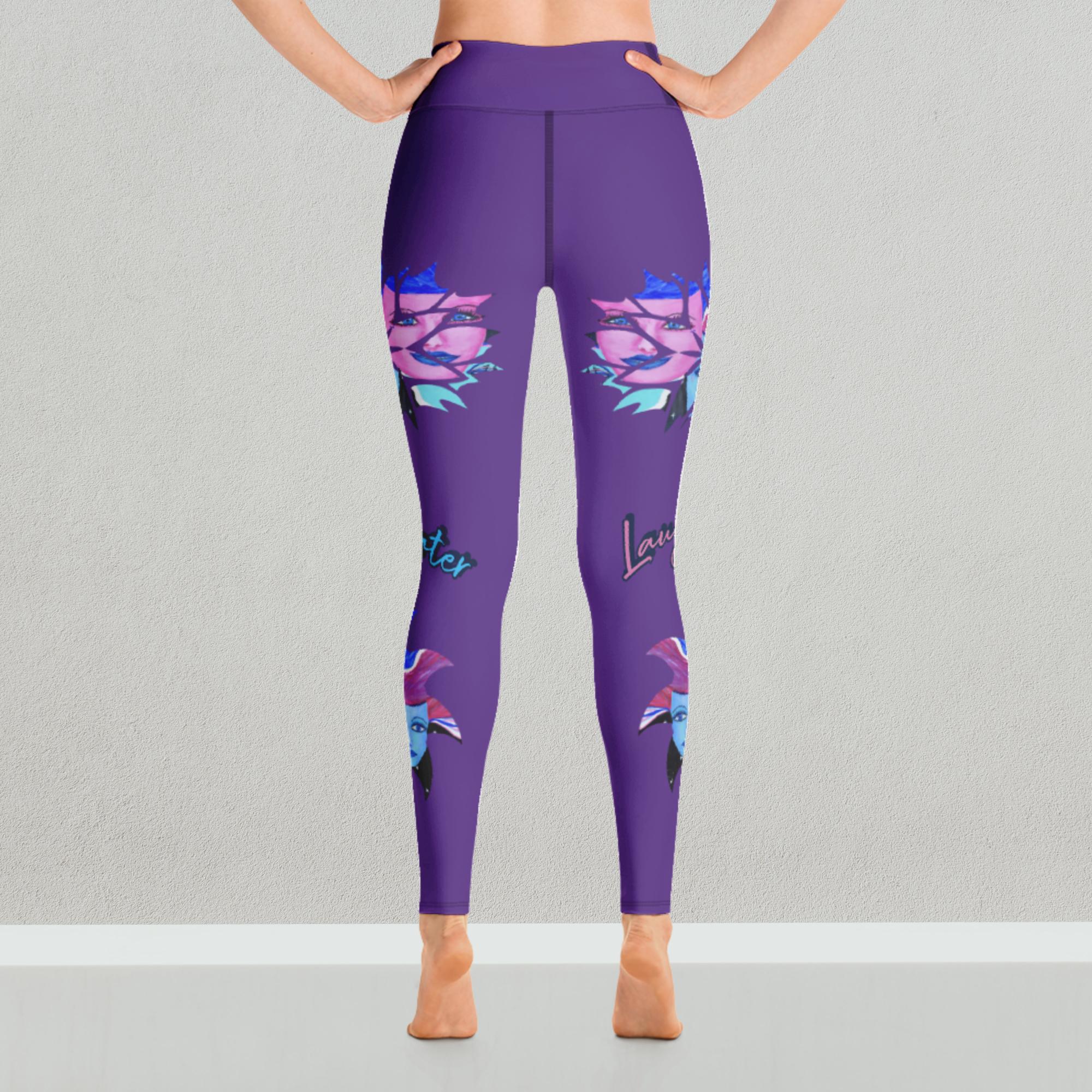 Laugh Now Cry Later Yoga Leggings - Inspirate to Paint Designs